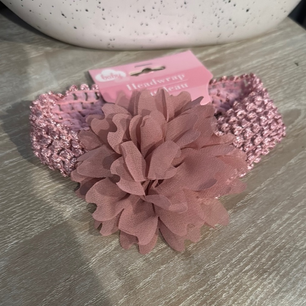 Pink Floral Headwrap‎ for Kids